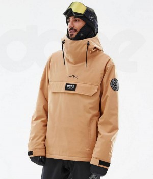 Khaki Men's Dope Blizzard Snowboard Jackets | India_D1319