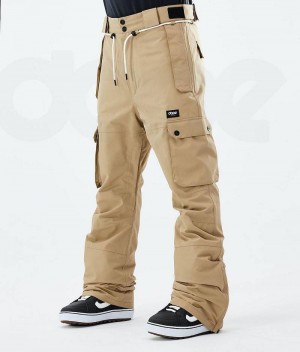 Khaki Men's Dope Iconic 2021 Snowboard Pants | India_D2000