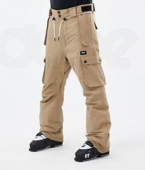 Khaki Men's Dope Iconic Ski Pants | India_D2272