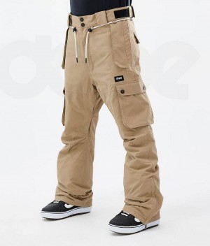 Khaki Men's Dope Iconic Snowboard Pants | India_D1756