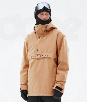 Khaki Men's Dope Legacy Ski Jackets | India_D2102