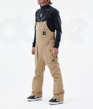 Khaki Men's Dope Notorious B.I.B Snowboard Pants | India_D1536