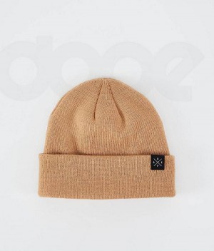 Khaki Men's Dope Solitude Beanies | India_D1381