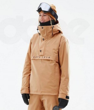 Khaki Women's Dope Legacy W Ski Jackets | India_D1588