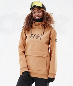 Khaki Women's Dope Wylie W Ski Jackets | India_D2283