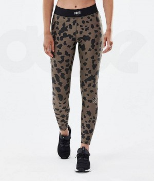 Leopard Women's Dope Razor Leggings | India_D1564