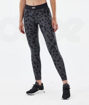 Leopard Women's Dope Razor Leggings | India_D1128