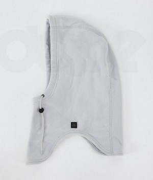 Light Grey Men's Dope Cozy Hood II Facemasks | India_D2116