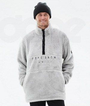 Light Grey Men's Dope Pile Fleece | India_D2262