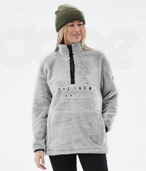 Light Grey Women's Dope Pile W Fleece | India_D1893