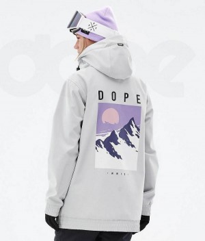 Light Grey Women's Dope Yeti W Ski Jackets | India_D2237