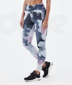 Navy Women's Dope Lofty Tech Leggings | India_D2504