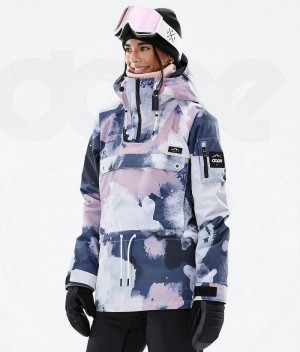 Navy / Pink Women's Dope Annok W Ski Jackets | India_D2218