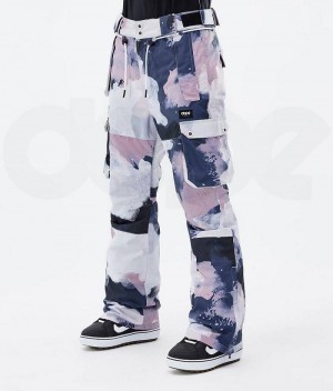 Navy / Pink Women's Dope Iconic W Snowboard Pants | India_D1593