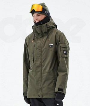 Olive Men's Dope Adept Ski Jackets | India_D1261