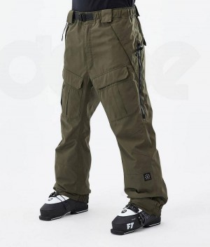 Olive Men's Dope Antek Ski Pants | India_D1614