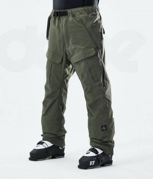 Olive Men's Dope Antek Ski Pants | India_D2418