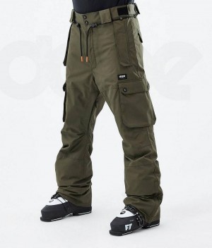 Olive Men's Dope Iconic Ski Pants | India_D1256