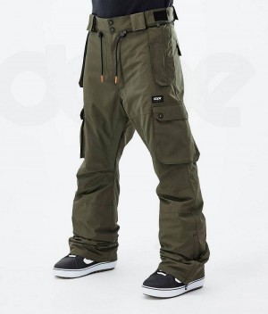 Olive Men's Dope Iconic Snowboard Pants | India_D1122