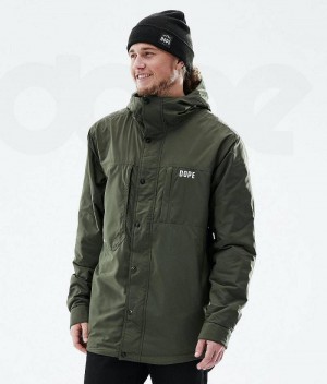 Olive Men's Dope Insulated Outdoor Jackets | India_D2395