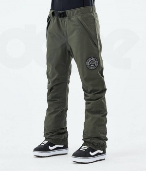 Olive Women's Dope Blizzard W 2021 Snowboard Pants | India_D2298