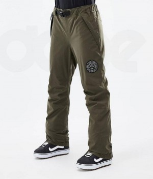 Olive Women's Dope Blizzard W Snowboard Pants | India_D1920