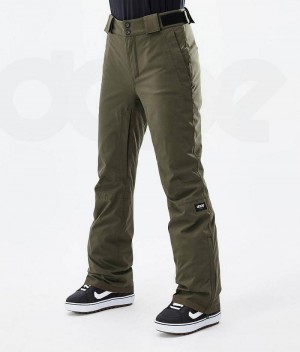 Olive Women's Dope Con W Snowboard Pants | India_D2416