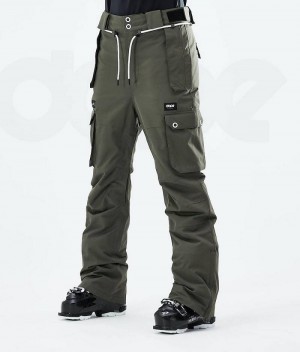 Olive Women's Dope Iconic W 2021 Ski Pants | India_D1656