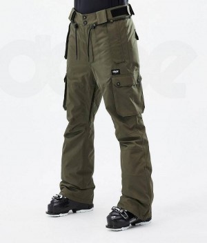 Olive Women's Dope Iconic W Ski Pants | India_D2047