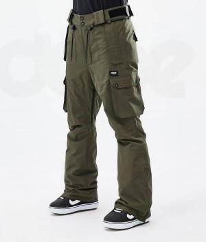 Olive Women's Dope Iconic W Snowboard Pants | India_D1914