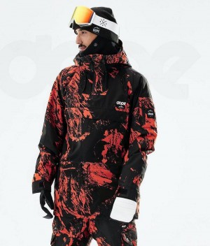 Orange Men's Dope Annok 2021 Ski Jackets | India_D1839