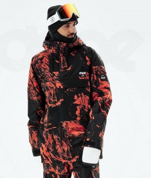 Orange Men's Dope Annok 2021 Snowboard Jackets | India_D1154