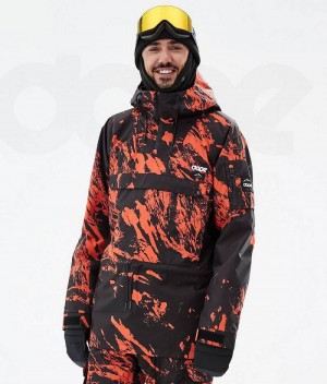 Orange Men's Dope Annok Ski Jackets | India_D2315