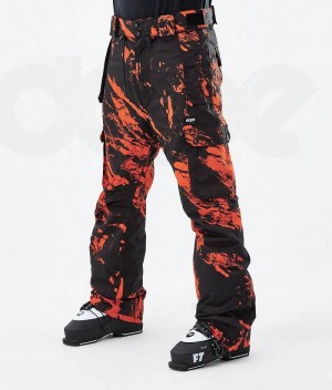 Orange Men's Dope Iconic Ski Pants | India_D1546