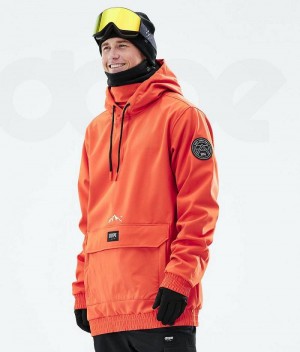 Orange Men's Dope Wylie Snowboard Jackets | India_D2120