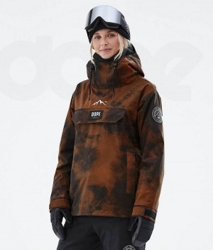 Orange Women's Dope Blizzard W Snowboard Jackets | India_D1352