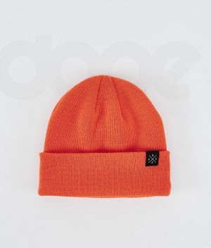 Orange Women's Dope Solitude Beanies | India_D1397