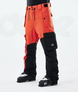 Orange / Black Men's Dope Adept 2021 Ski Pants | India_D2127