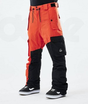 Orange / Black Men's Dope Adept 2021 Snowboard Pants | India_D1001