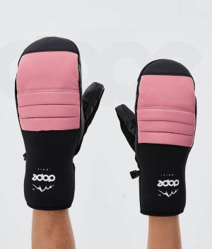 Pink Men's Dope Ace Snowboard Gloves | India_D1452