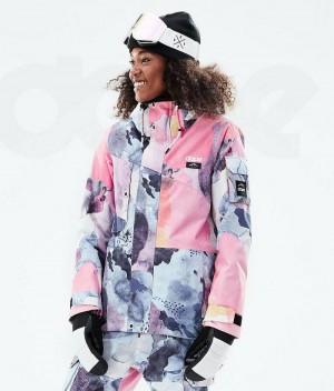 Pink Women's Dope Adept W 2021 Snowboard Jackets | India_D1226