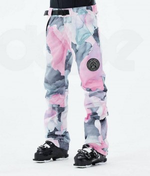 Pink Women's Dope Blizzard W 2021 Ski Pants | India_D1676