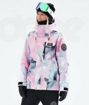 Pink Women's Dope Blizzard W Full Zip 2021 Ski Jackets | India_D1117