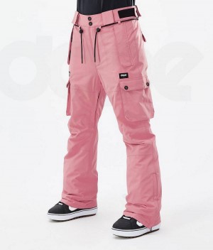 Pink Women's Dope Iconic W Snowboard Pants | India_D1844