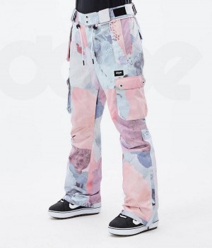 Pink Women's Dope Iconic W Snowboard Pants | India_D1647