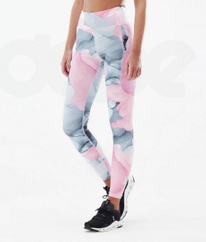 Pink Women's Dope Lofty Tech Leggings | India_D1795