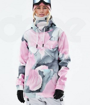 Pink Women's Dope Yeti 2021 Ski Jackets | India_D1718