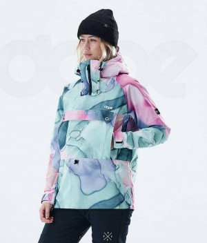 Pink / Green Women's Dope Hiker W Outdoor Jackets | India_D1180