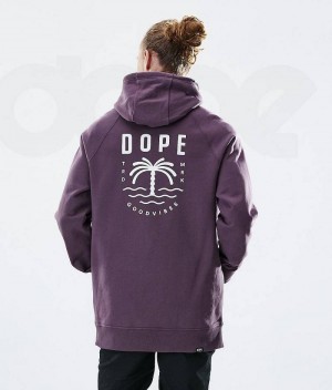 Purple Men's Dope Daily Hoodies | India_D1426