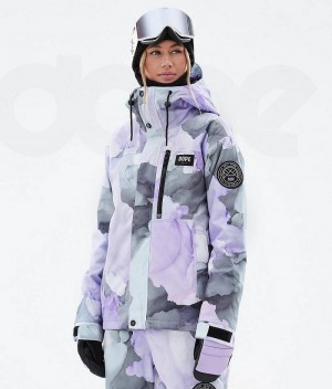 Purple Women's Dope Blizzard W Full Zip Ski Jackets | India_D1555